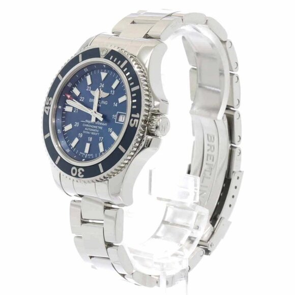 BREITLING Superocean II A17365 Automatic Date Blue Dial Mens Watch 90268026 - Picture 3 of 7